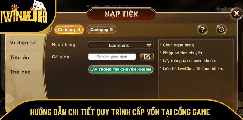 Một số lưu ý quan trọng để nạp tiền tại Iwin dễ dàng